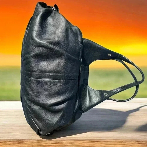 Bulgari Chandra Black Leather Tote Bag, bought new, good used condition. - Picture 6 of 14